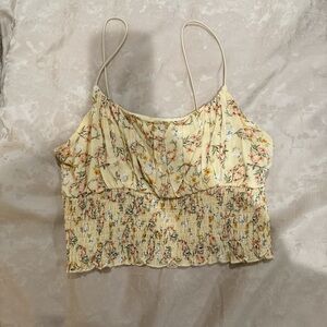 PacSun Floral Yellow Camisole